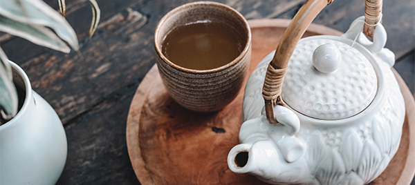 Tea On Wooden Table